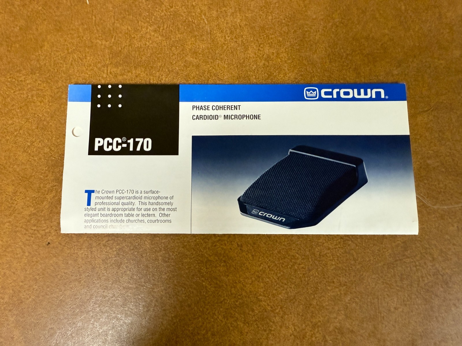 Crown PCC-170 Cardioid Microphone