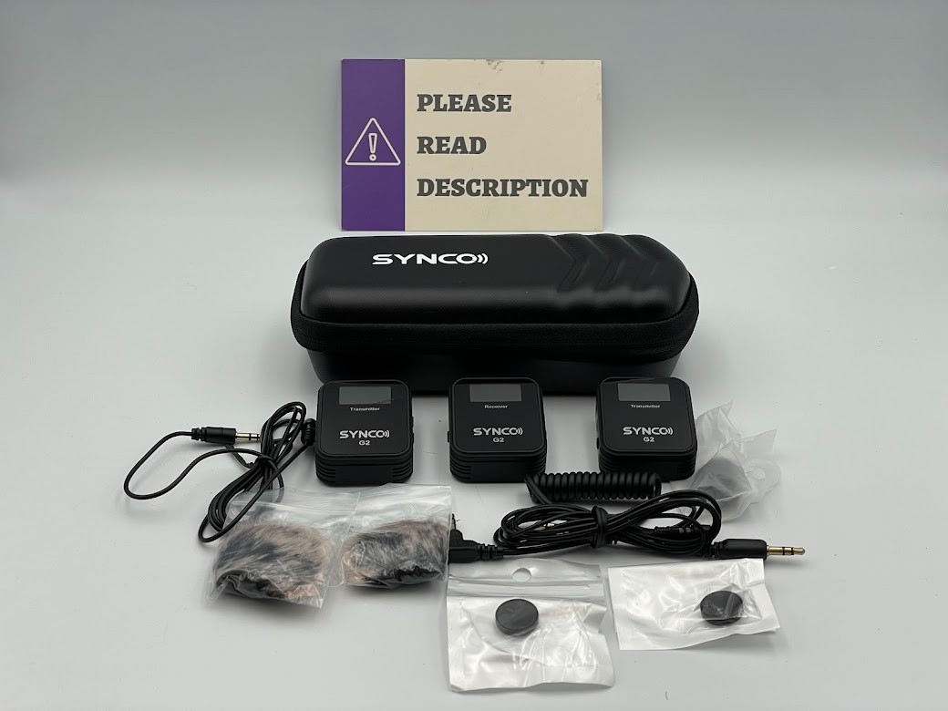 SYNCO Wireless Lavalier Microphone, G2(A2) 2.4G Dual Transmitter