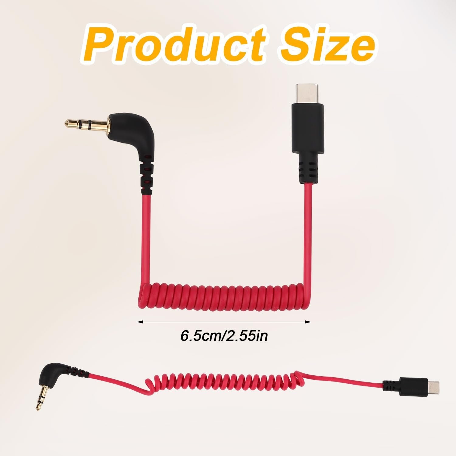 High Speed USB C to 3.5mm TRS Microphone Adapter for Wireless GO 2 and iPhone 15