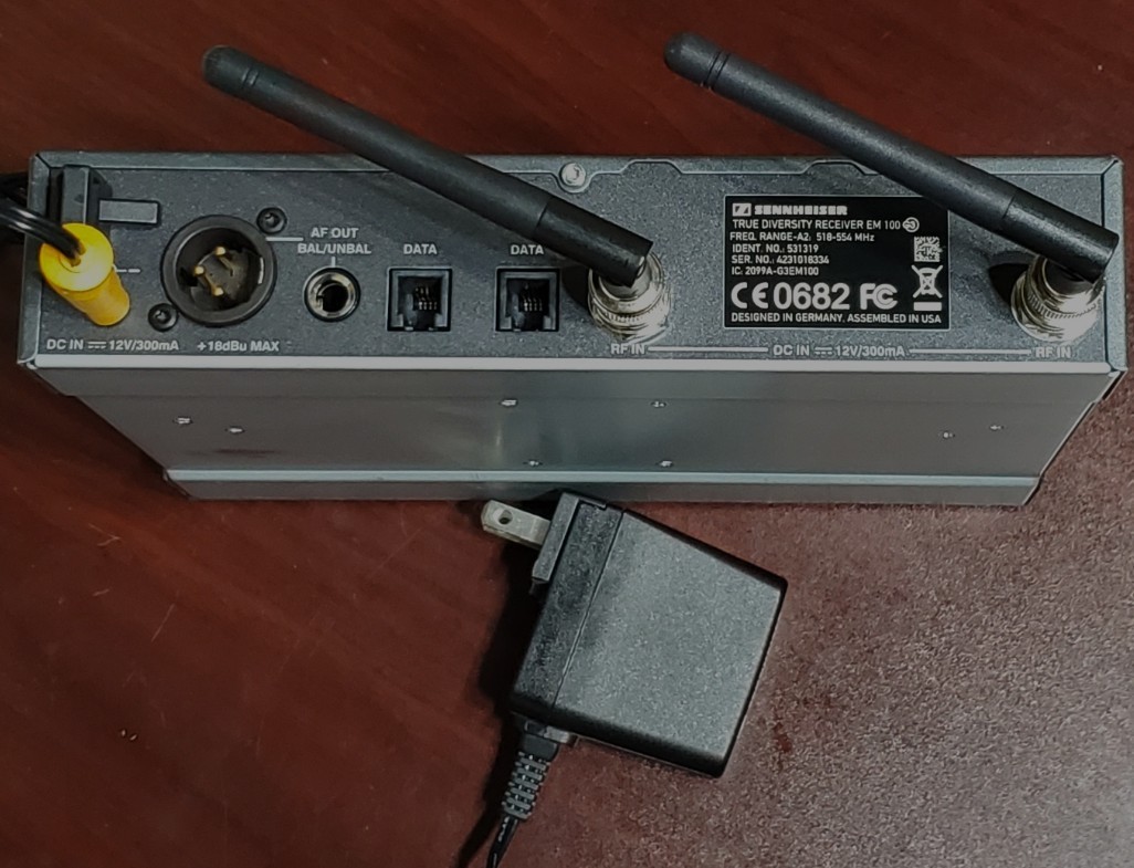 Sennheiser EM100 G3 Diversity Wireless Mic Receiver A2 band: 518-554 MHz EW100