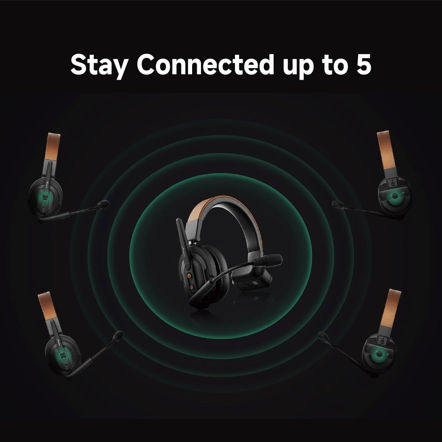 Accsoon CoMo SE 1H2R 400m Full-Duplex Wireless Intercom Headset System 3-Person