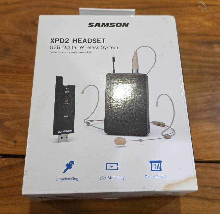 Samson XPD2 Headset Wireless USB Digital System w/ Bodypack Transmitter