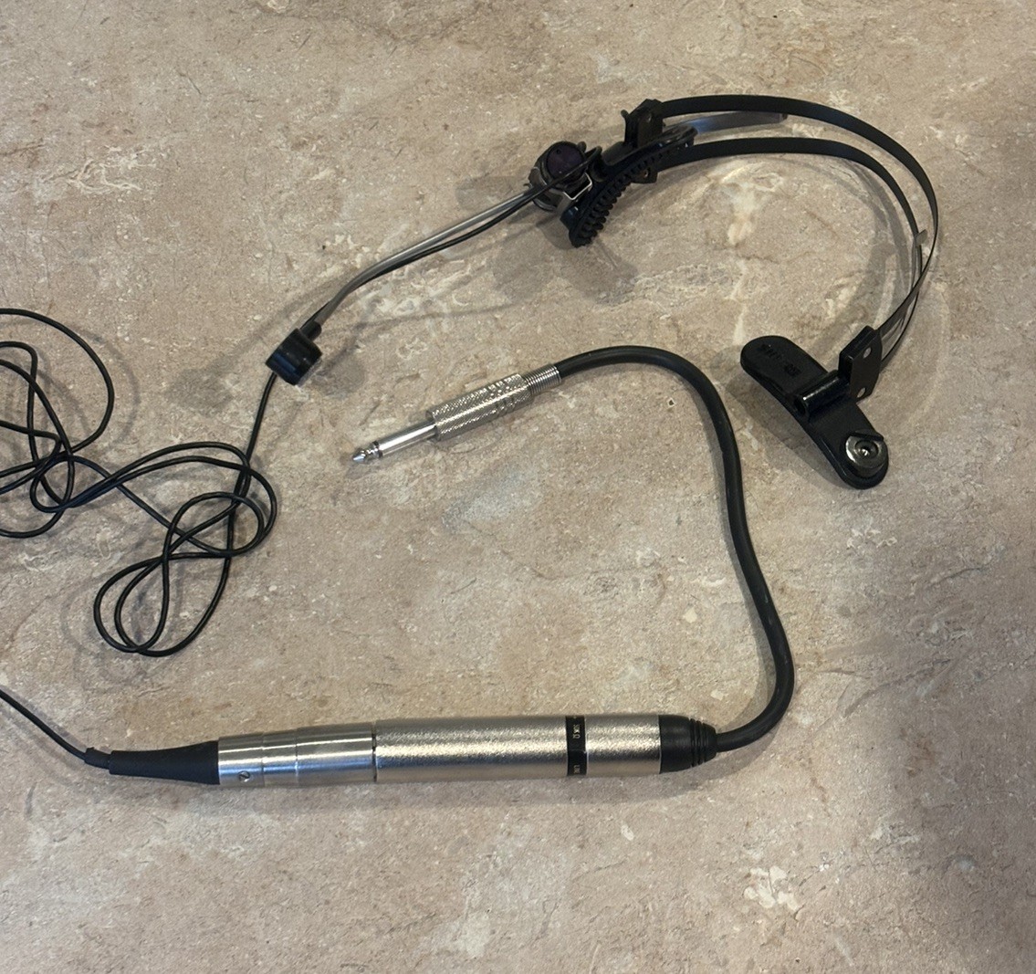 Shure SM10A Headset Dynamic Cardioid Microphone Mic W Line Transformer AS IS