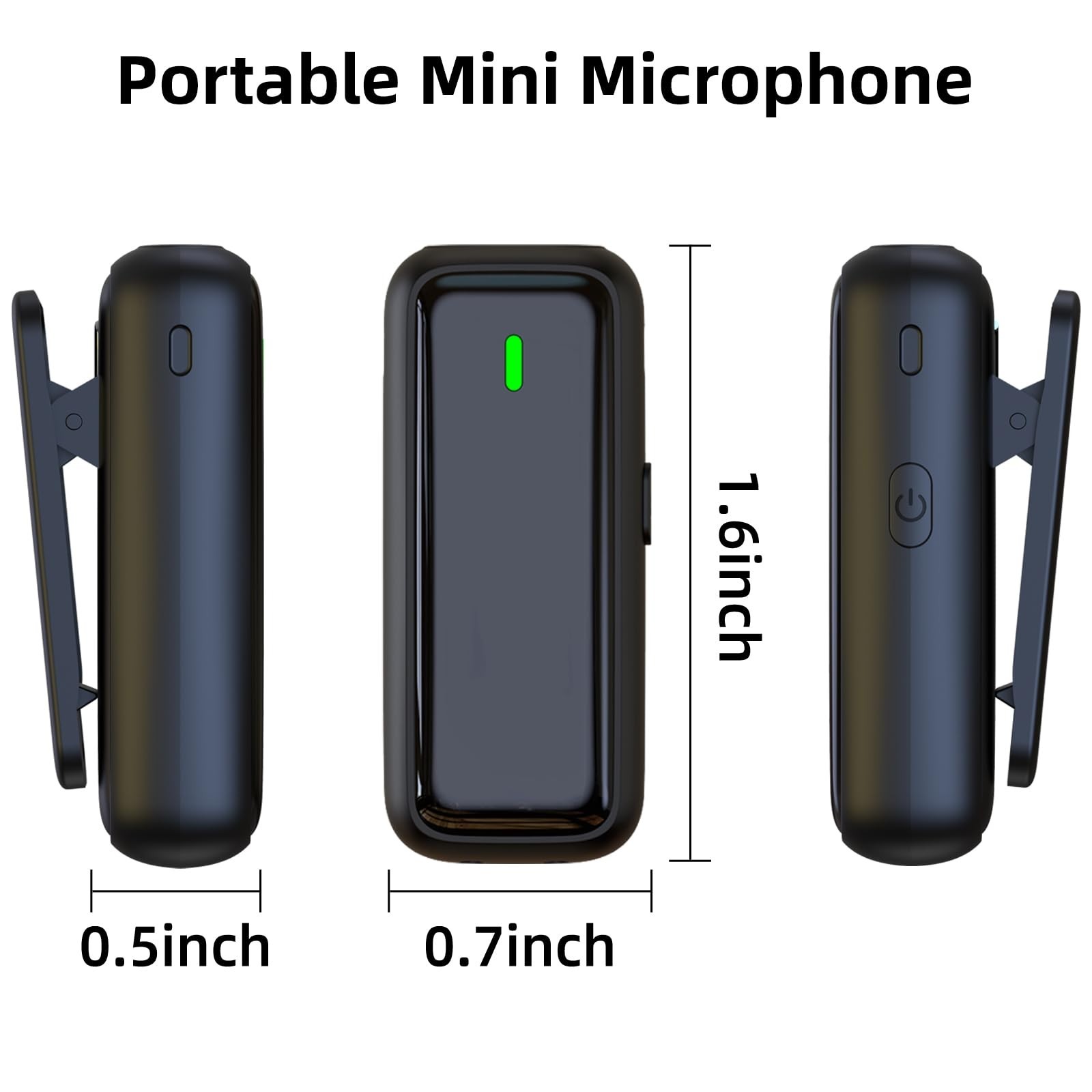 Wireless USB Microphone for PC, Laptop, iPhone, Android – Noise Cancelling Laval