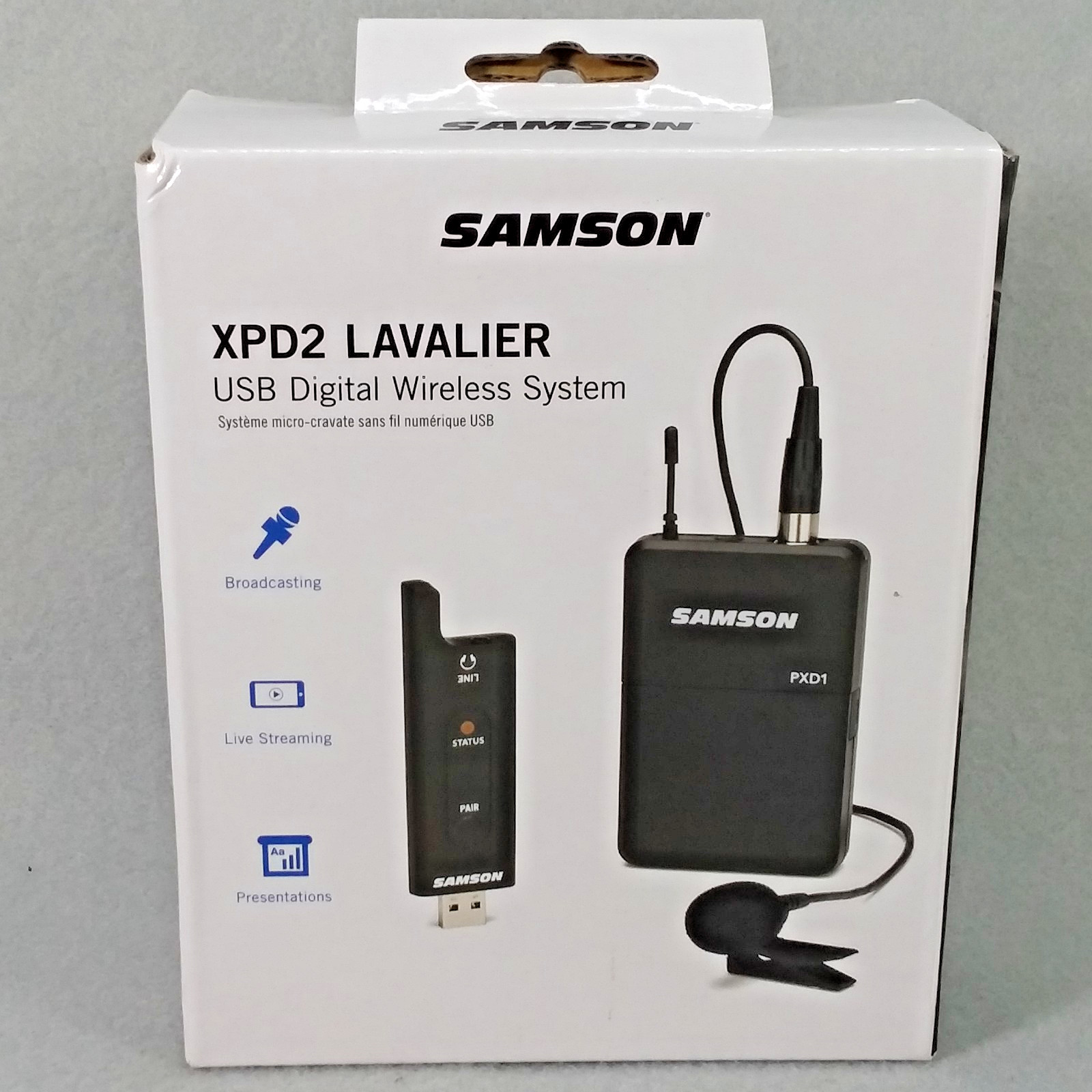 Samson XPD2 Lavalier USB Digital Wireless System SWXPD2BLM8 New In Box