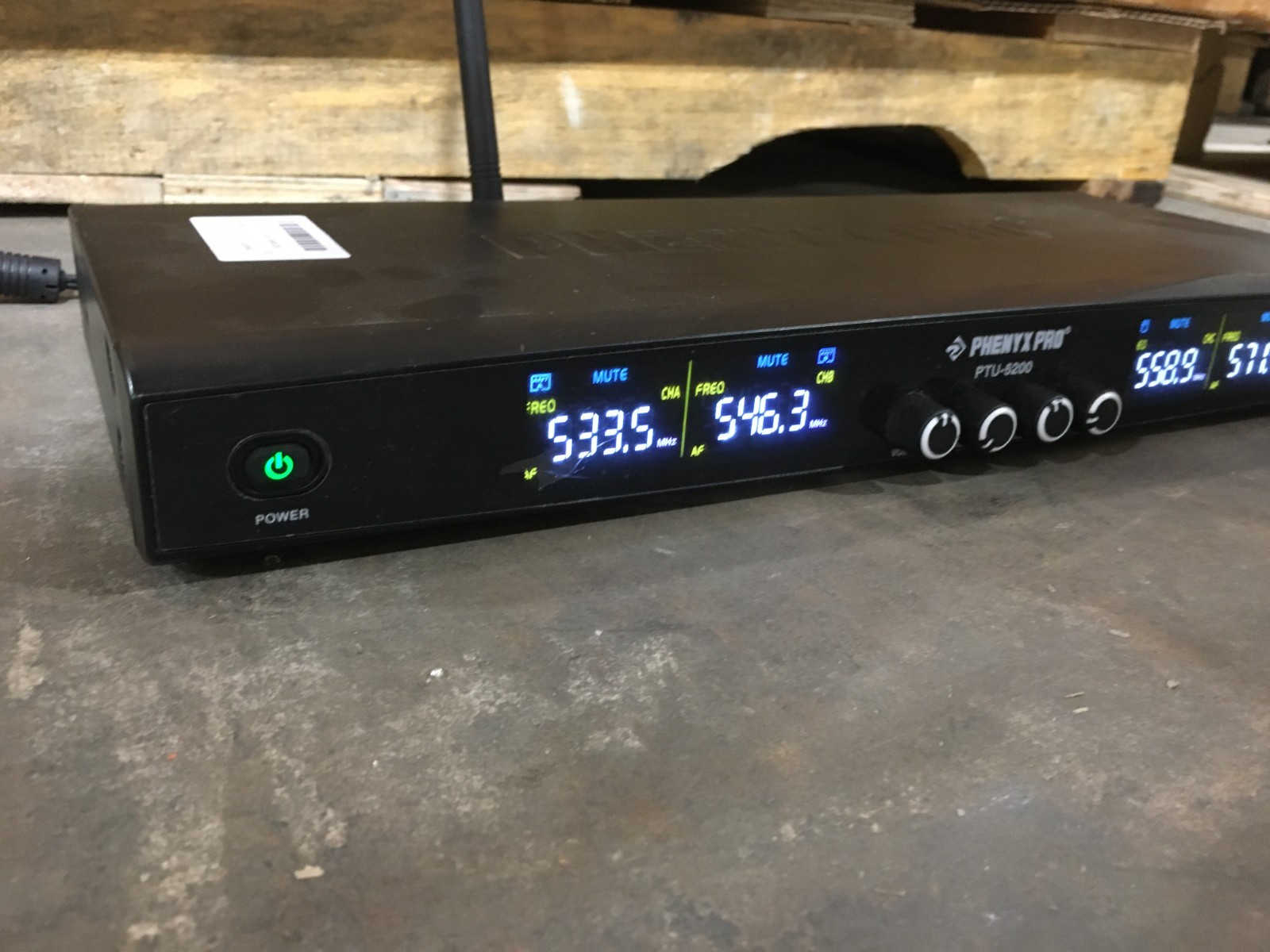 Phenyx Pro PTU-5200 Quad Wireless Microphone System UNIT ONLY