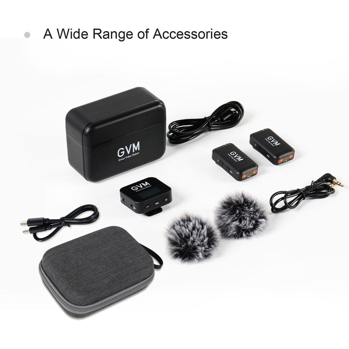 GVM-MIC LM2 2-Person Wireless Microphone System for Cameras and Smartphones (2.4