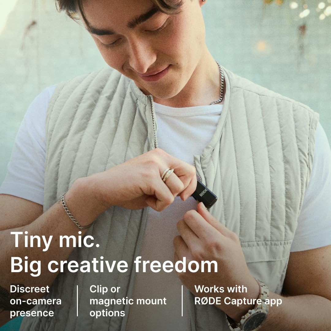 RØDE Wireless Micro – Compact Microphone, Two Micro, Black