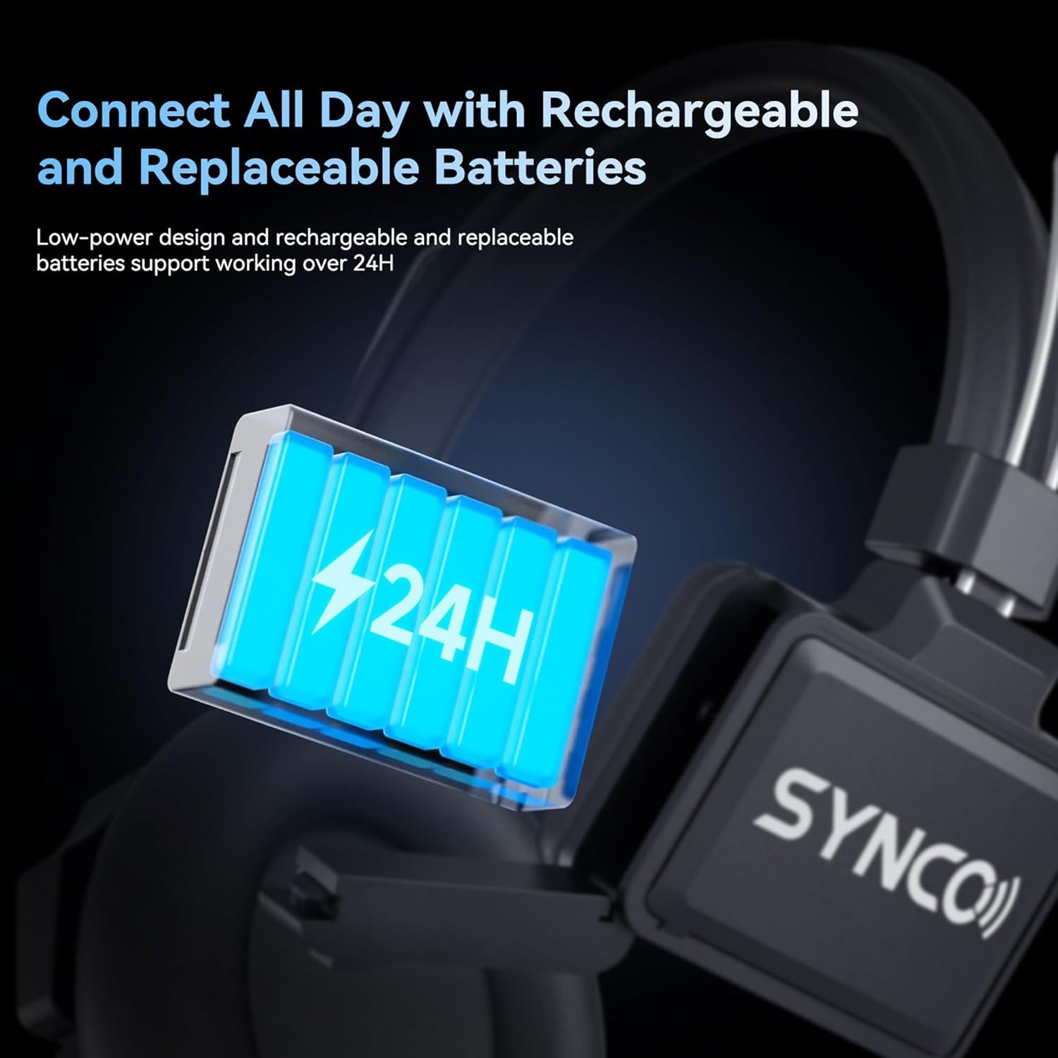 SYNCO XTALK XPRO2 Wireless Intercom Headset System 2.4GHz 500m/1640ft 2 Person
