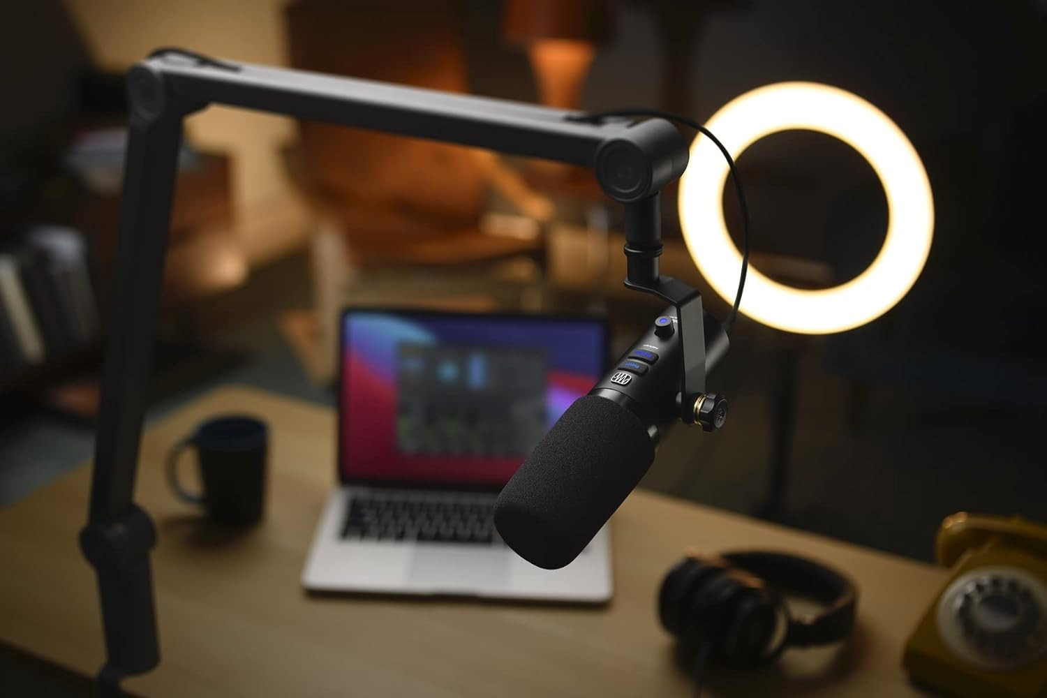 Revelator Dynamic USB Microphone for Recording, Podcasts, and Streaming with Onb