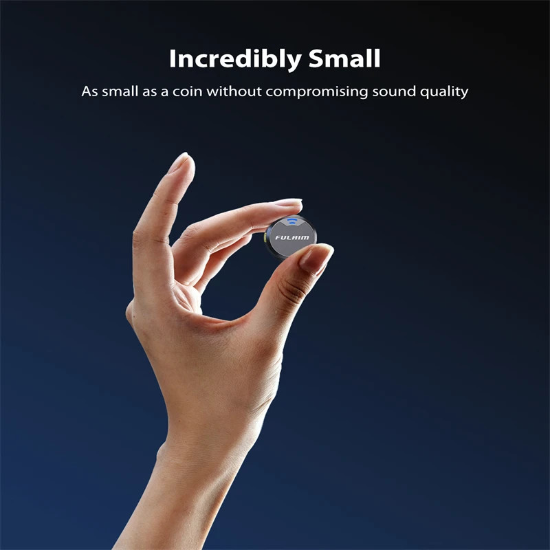 Wireless Lavalier Microphone For iPhone/Laptop Noise Canceling Audio Lapel Mic