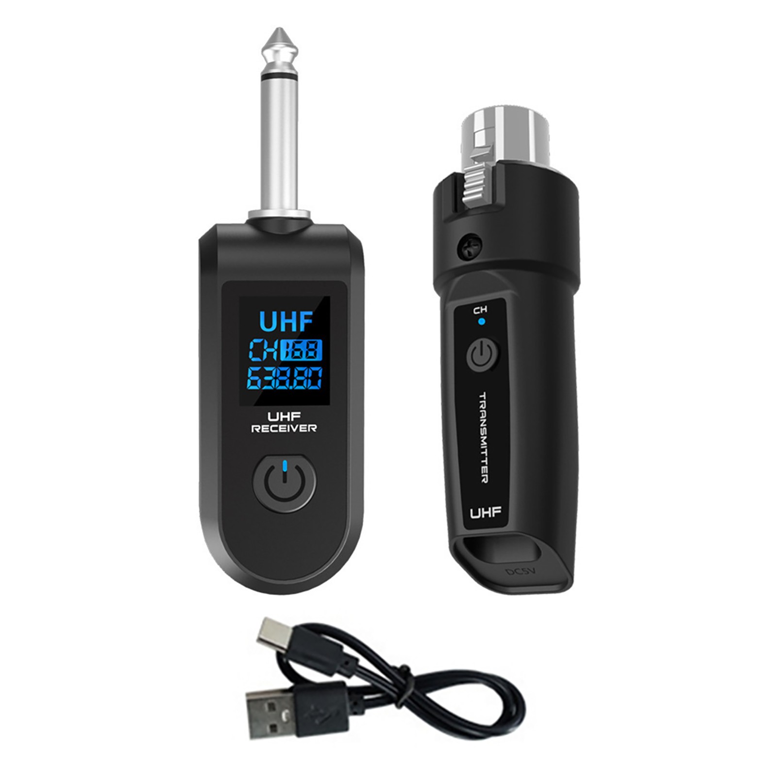 Audio Transmitter&Receiver UHF XLR Adapter For Mic/Mixing Console/Instruments