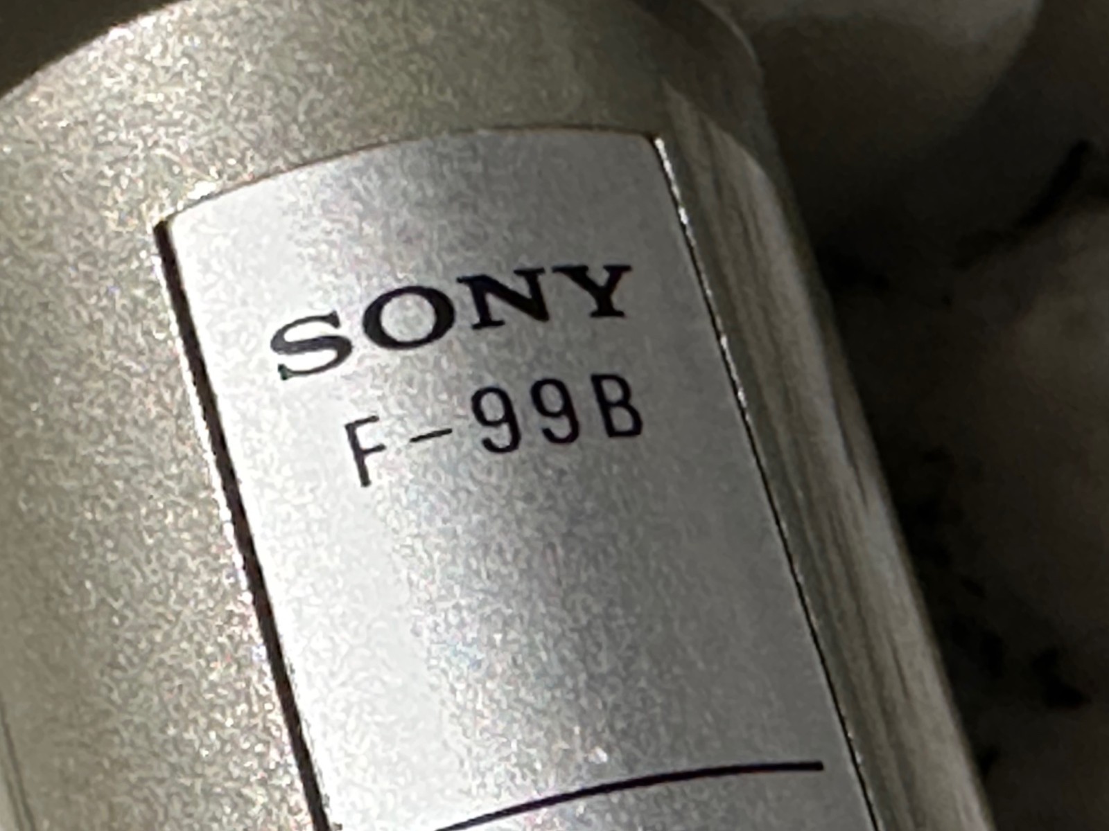 SONY F-99B Vintage One-Point Stereo Dynamic Microphone OG Case Made in Japan