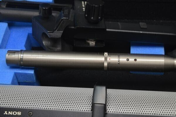 Sony C-74 Shotgun Microphone with AD-44 & GP-3 Carrying Case Used from Japan
