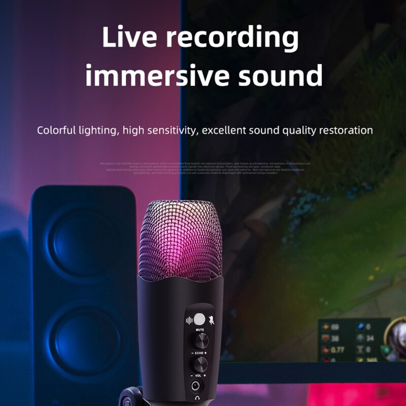 Outdoor Laptop Microphone Video Plug and for Play Desktop Omnidirection