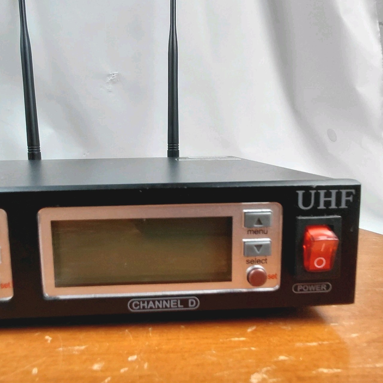 GTD Audio G-787 UHF 4-Channel Wireless Microphone Receiver NO Power Cord