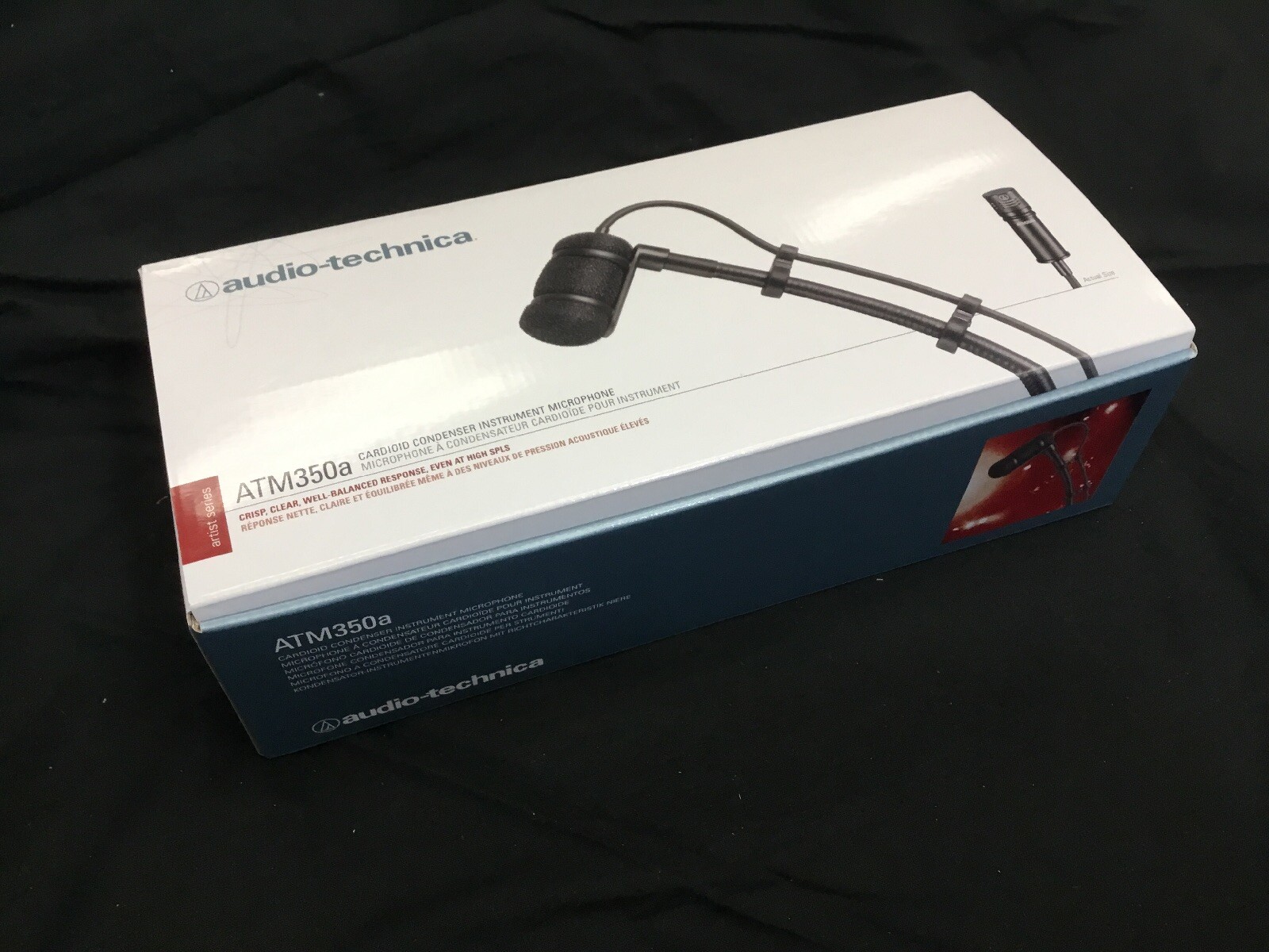 *BRAND NEW* Audio-Technica ATM350S Cardioid Condenser Mic & Surface Mount System