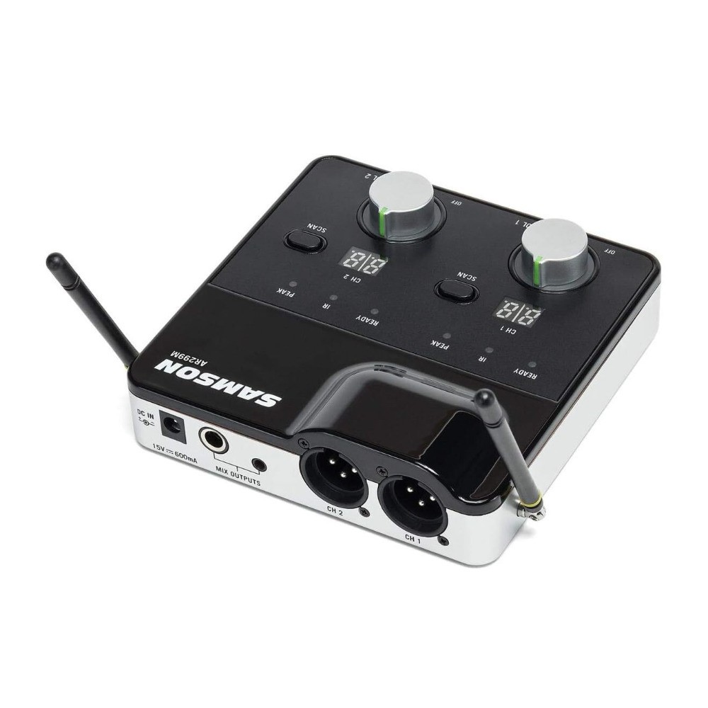 Samson Concert 288m Dual Handheld Wireless System w/ Tabletop Receiver (D Band)