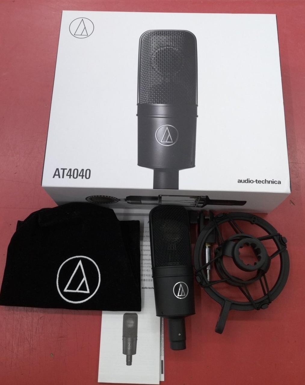 Audio-Technica AT4040 Black Cardioid Condenser Microphone Operation confirmed