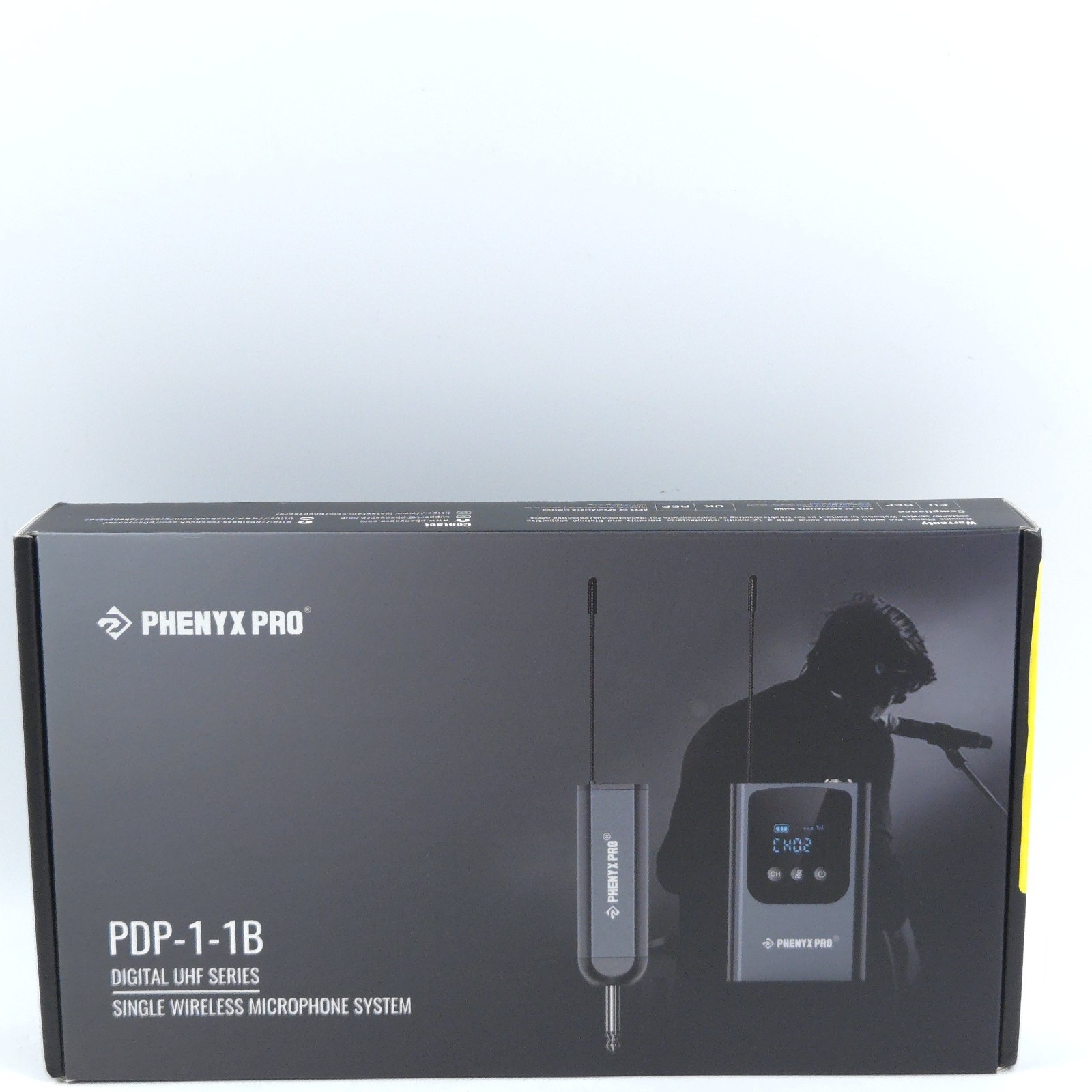 Phenyx Pro PDP-1-1B Single Wireless Microphone System, Digital UHF Series ￼