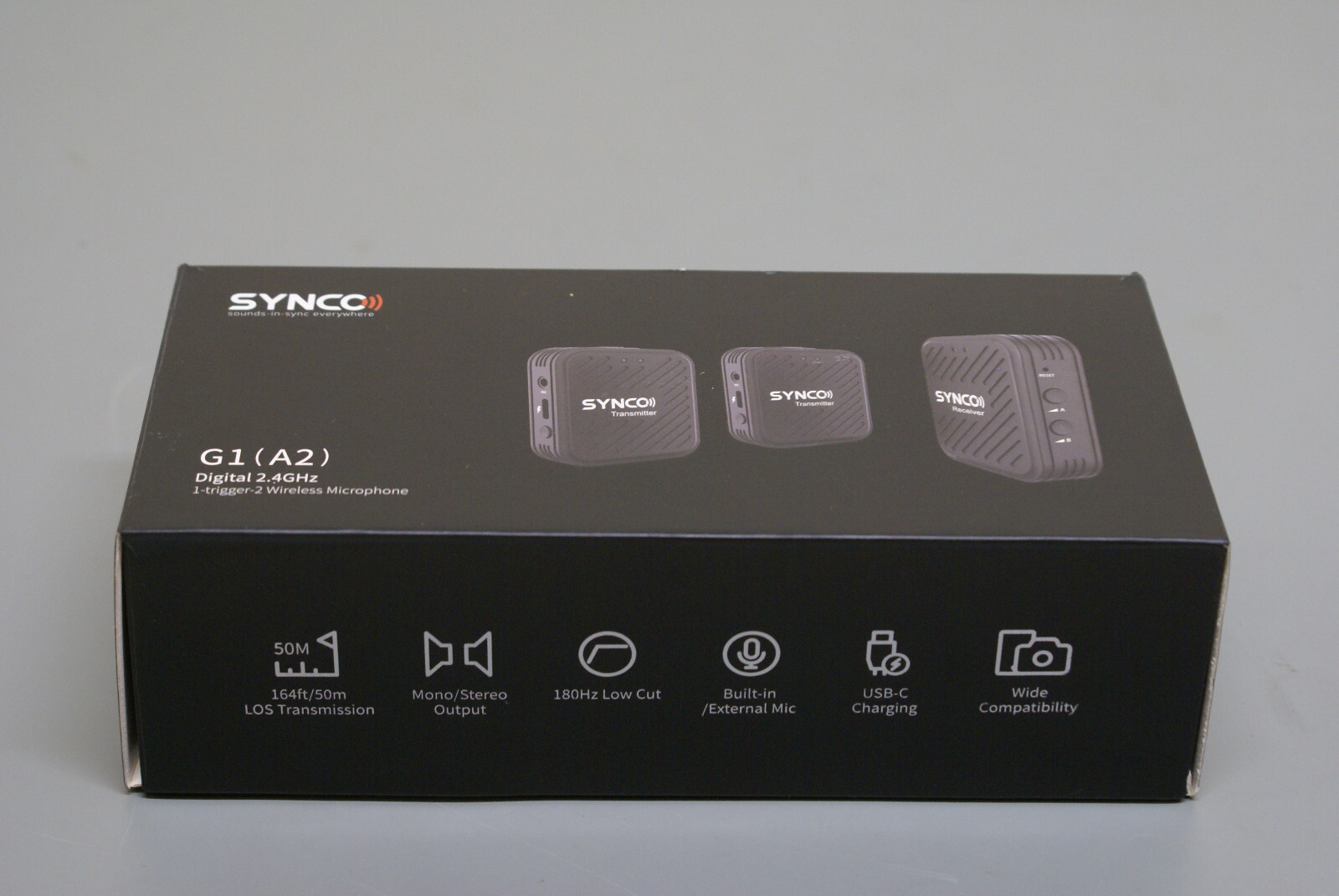 SYNCO-G1(A2) Wireless Lavalier Microphone System Black 2C