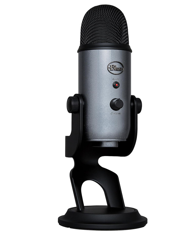 Blue Wired Yeti USB Microphone 0540 – Lunar Gray *New Sealed in Original Box