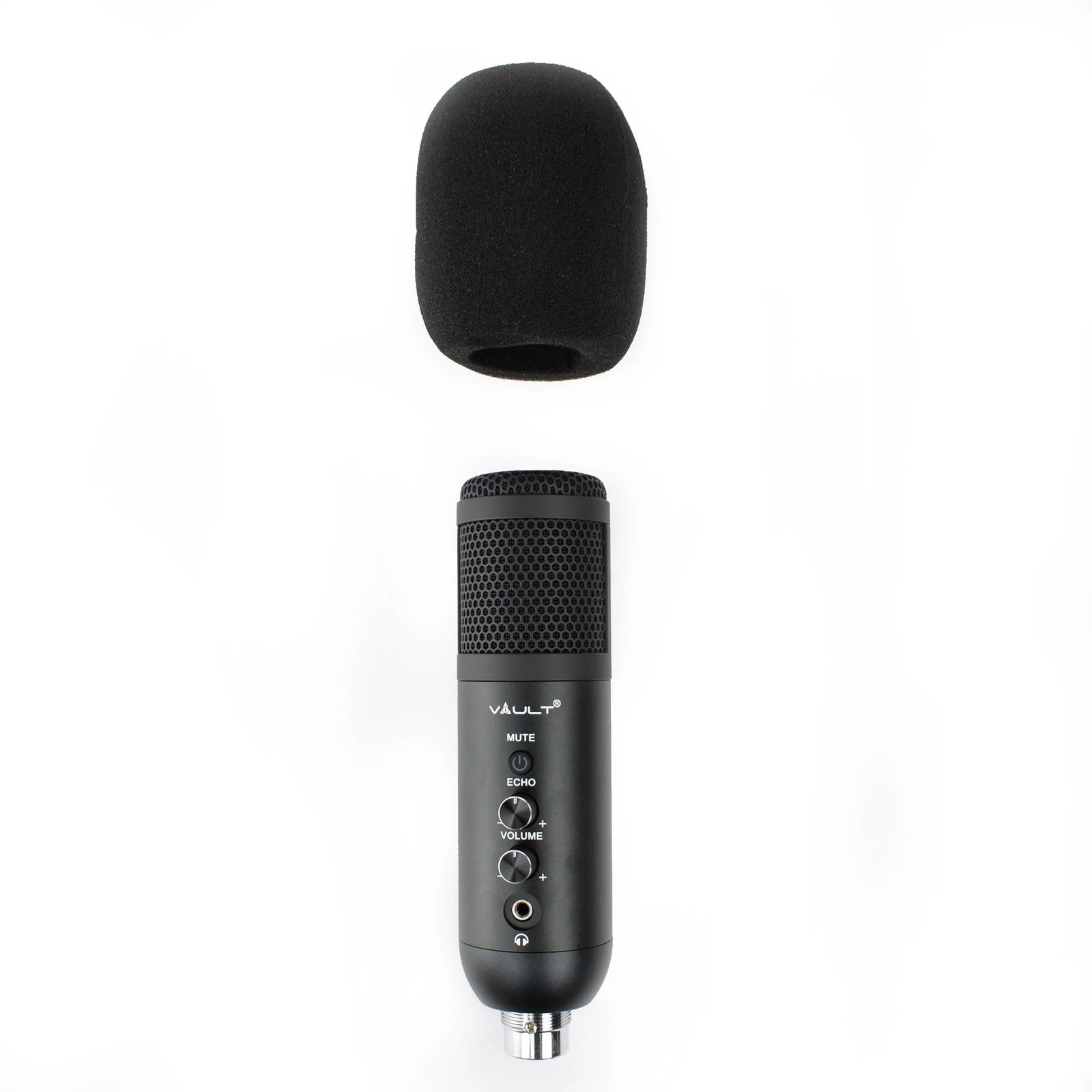 Vault EM-200N Condenser Microphone with Tabletop Tripod Stand