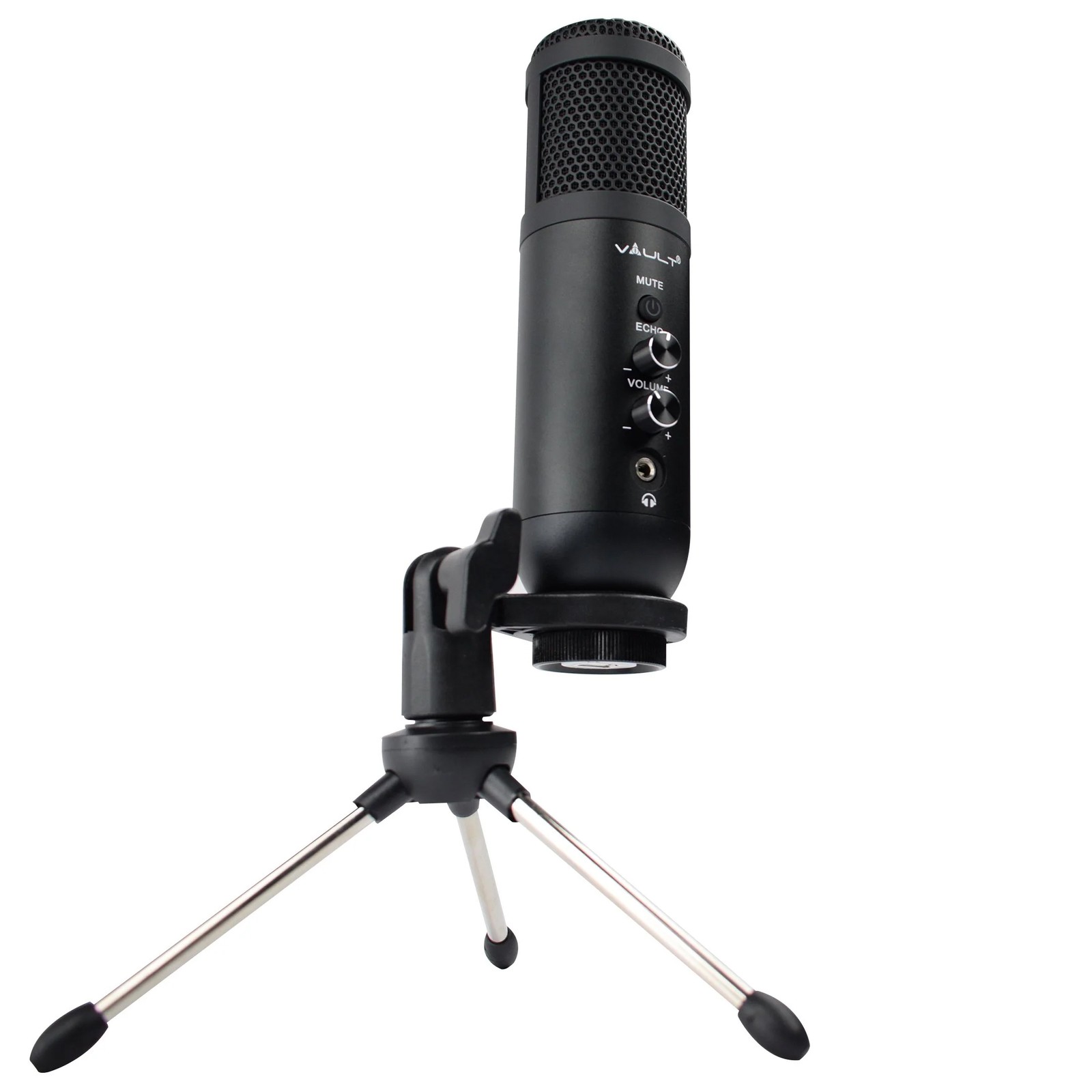 Vault EM-200N Condenser Microphone with Tabletop Tripod Stand