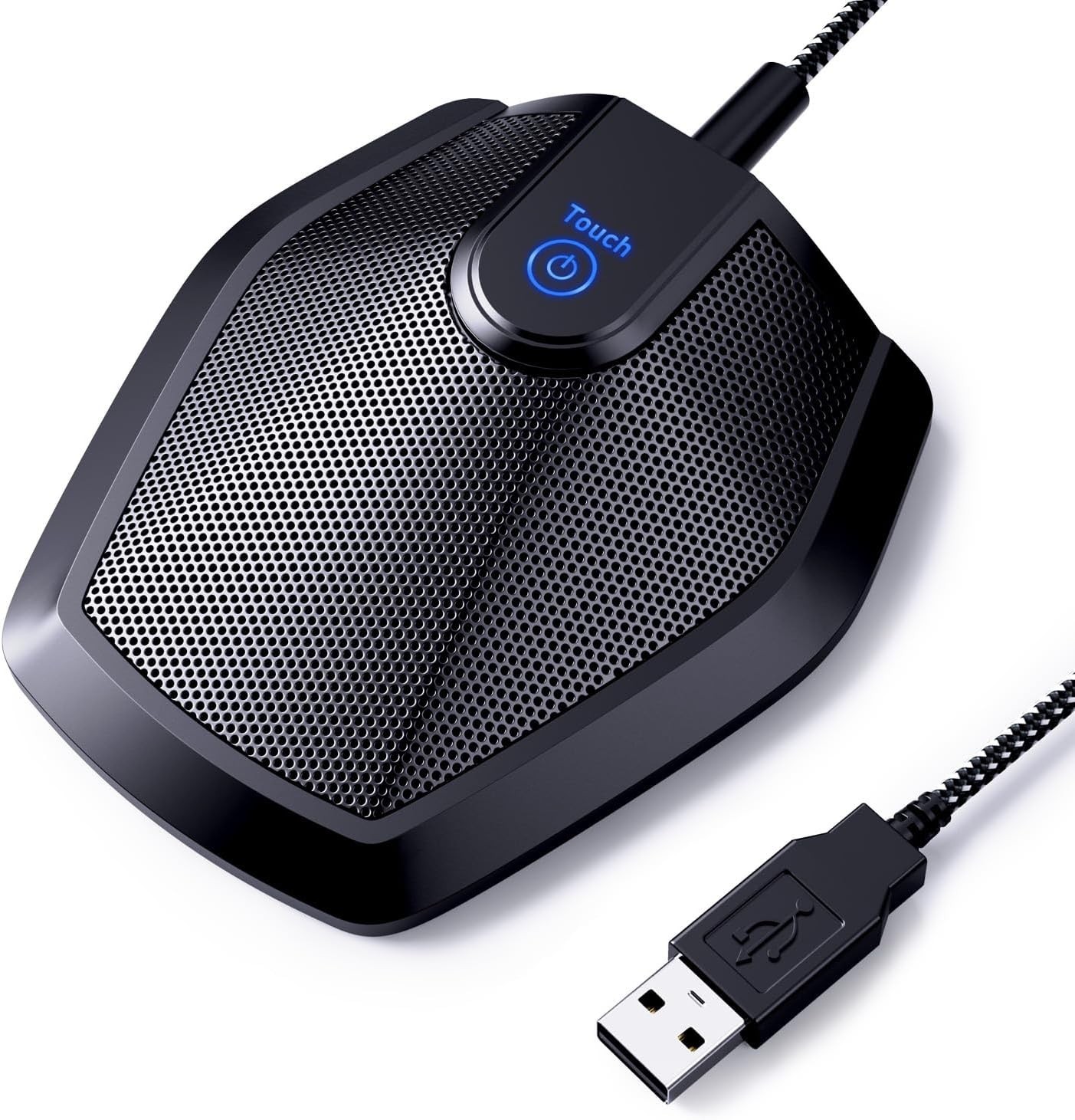 Conference USB Microphone, Omnidirectional Condenser PC Mic for Video Confere…
