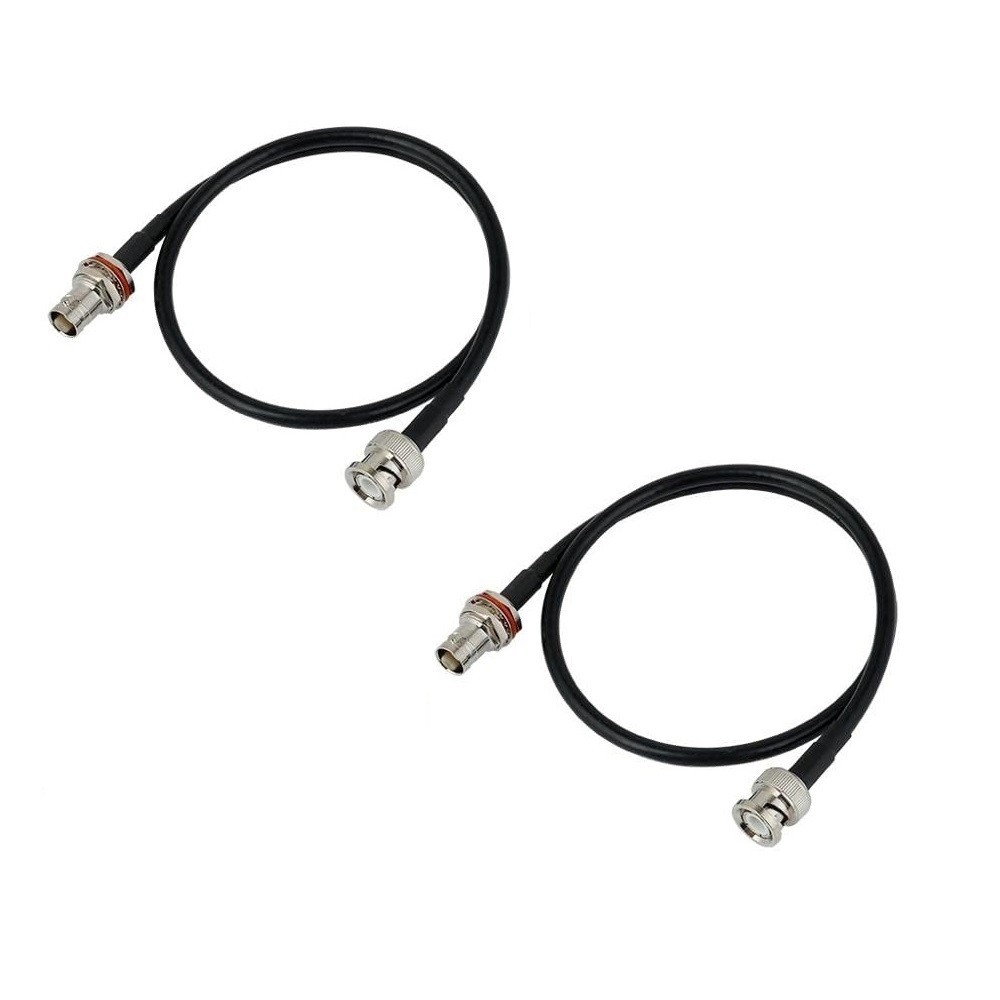 Antenna Extension Cable with BNC and Bulkhead Connector for Shure Wireless Mic