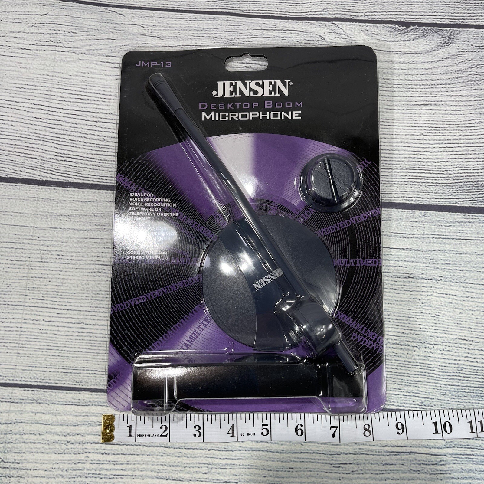 Jensen Desktop Boom Microphone JMP-13 JMP 13 6 ft cord – 3.5mm Stereo Mini plug