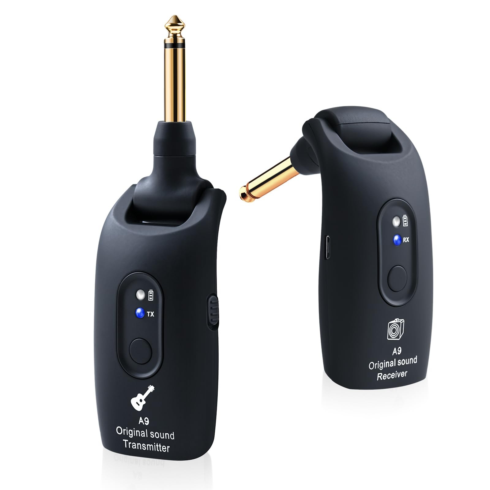 2.4GHz Wireless Guitar System Rechargeable Audio Wireless Transmitter Receive…