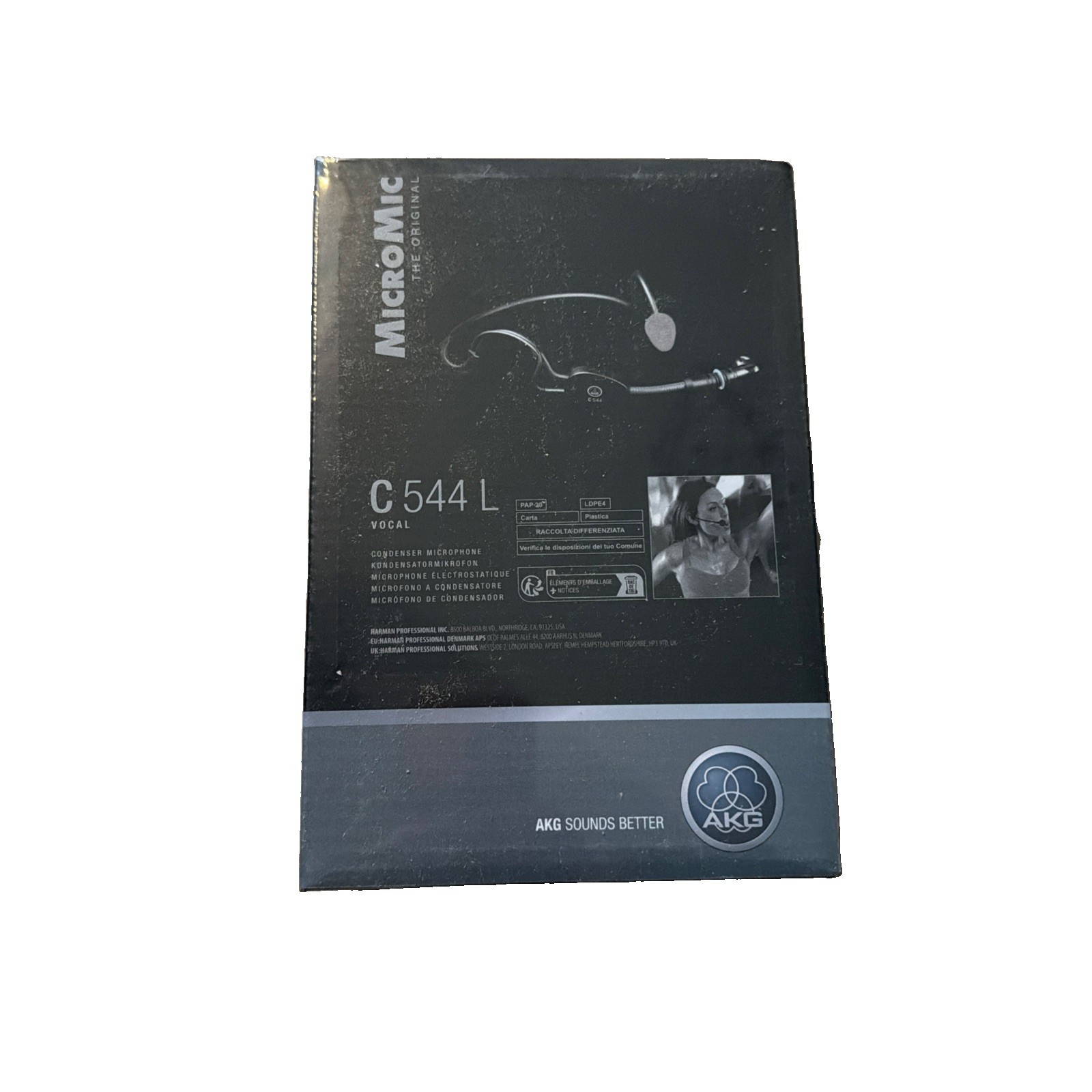 AKG C544 L Sports Fitness Headset Microphone Mic Workout Yoga Pilates