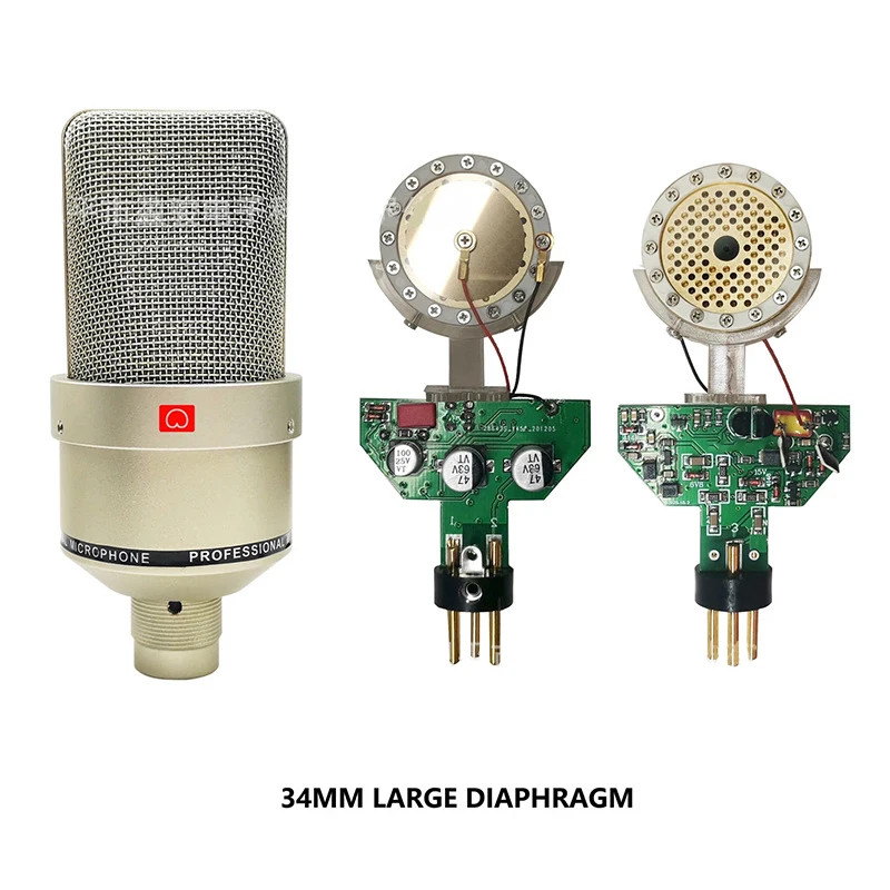 Professional Studio Condenser Microphone PC Computer Laptop Mic Singing Karaoke