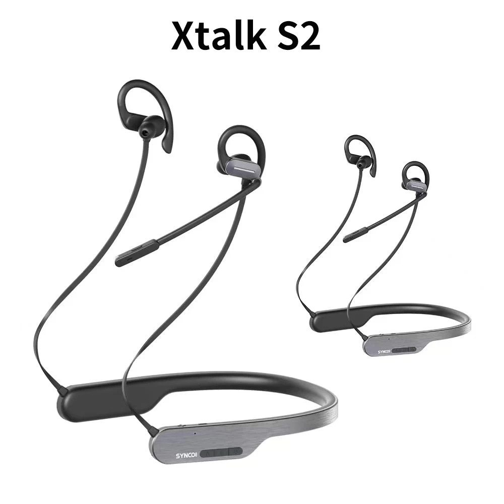 Synco XTalk S2 400m Wireless Intercom Headset System 2.4GHz Full Duplex 2-Person