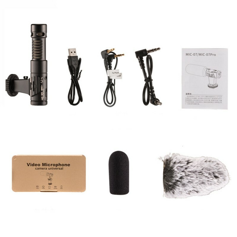 MAMEN MIC-07 Pro Video Record Microphone Vlog Photography Mic for Phone Camera