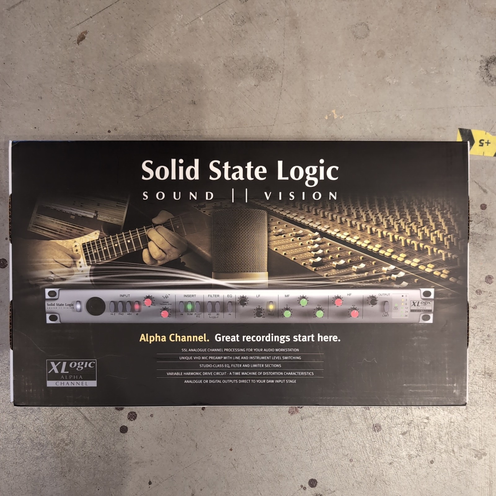 SSL Alpha Rare Analog Channel Strip Mic Preamp with line and instrument input