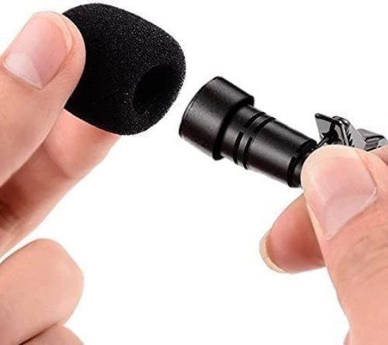 Omnidirectional Clip-On Lavalier Microphone for Smartphone & Camera – 3 Pack