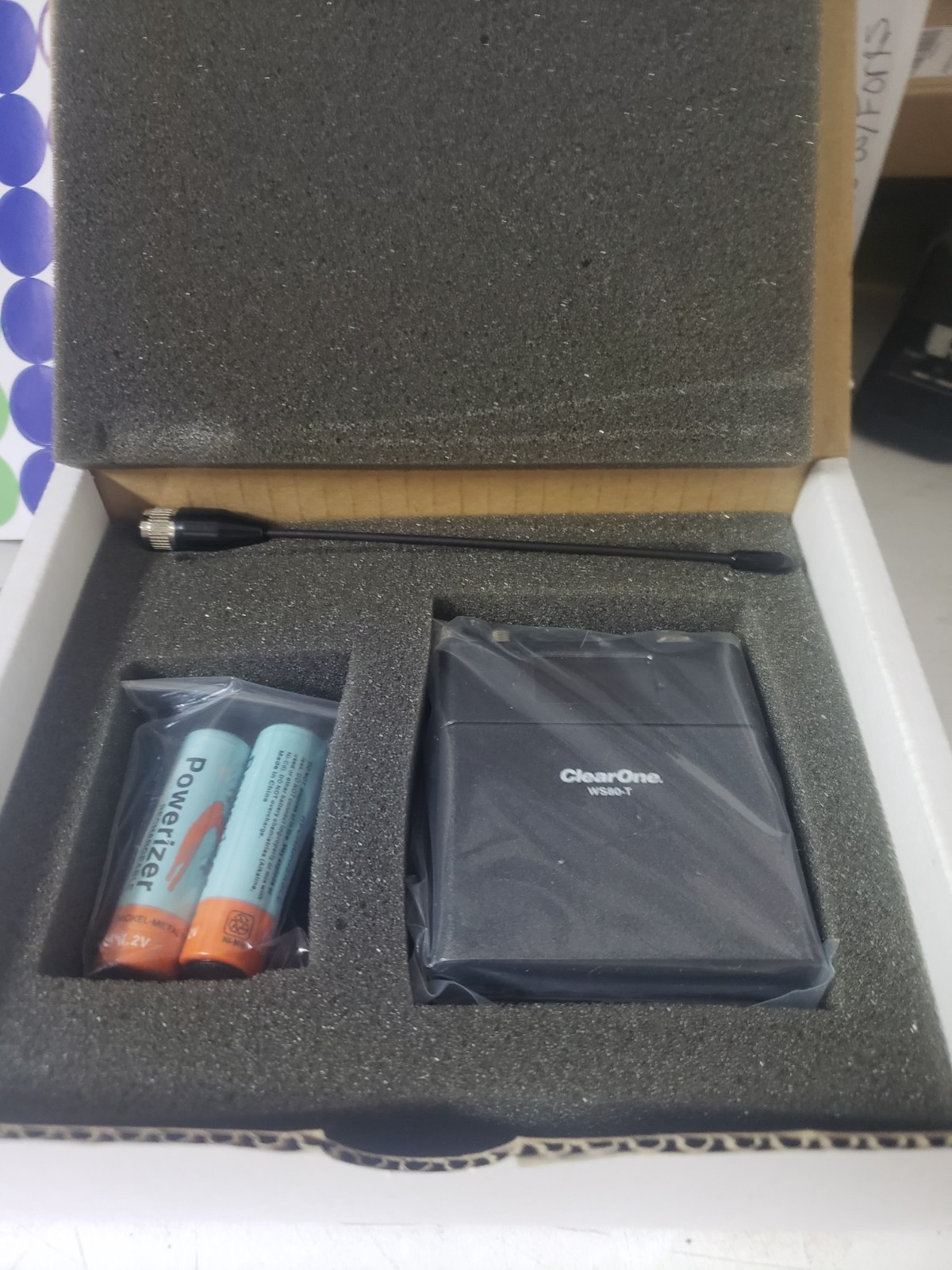ClearOne Wireless Tabletop Cardioid Transmitter/Mic (RF M500) Compressed,…