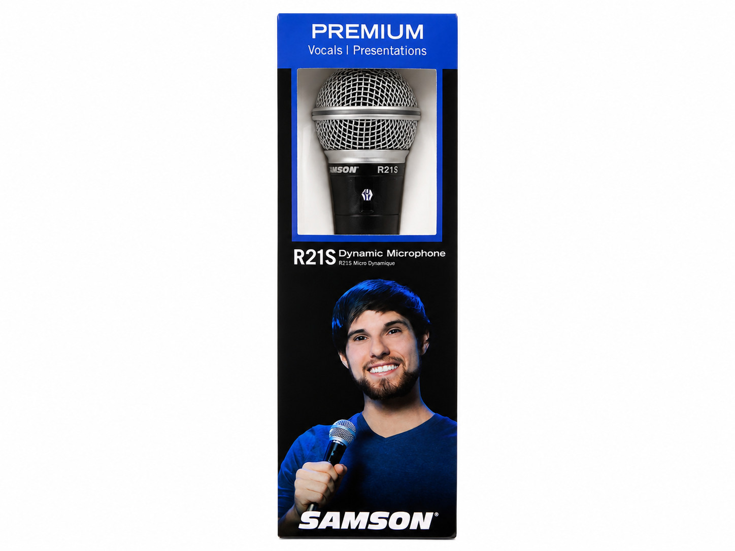 Samson R21S Dynamic Cardiod Handheld Microphone Black New In Box Free Shipping