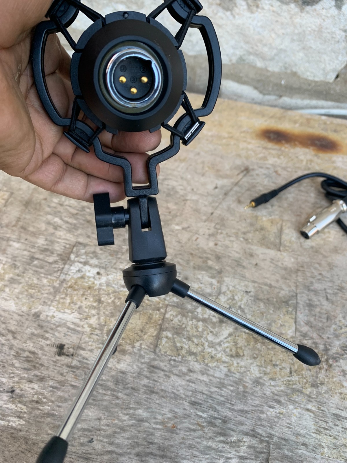 Vivitar VIVMIC826 Podcast Desk Mount Microphone Mic With Tripod Stand & Cord