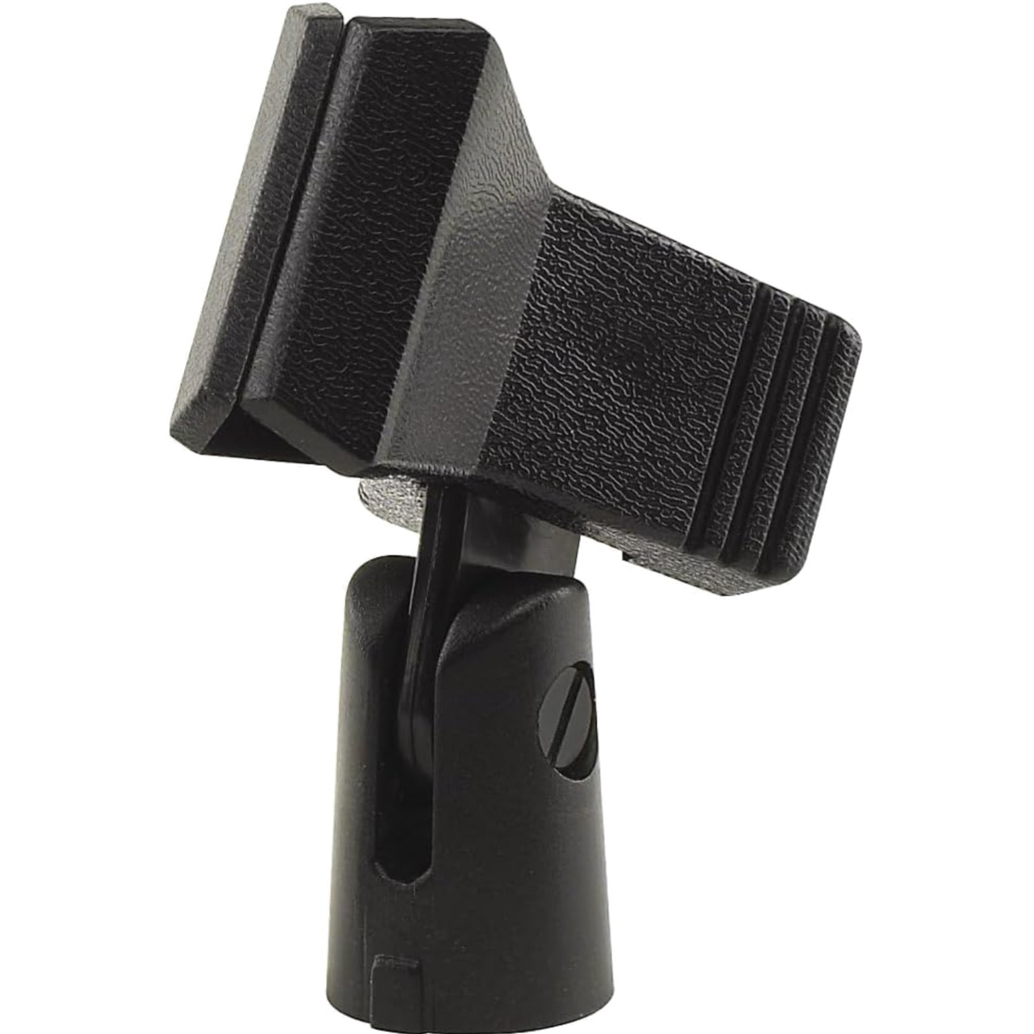 Microphone Clip Black Plastic Clothespin-Style