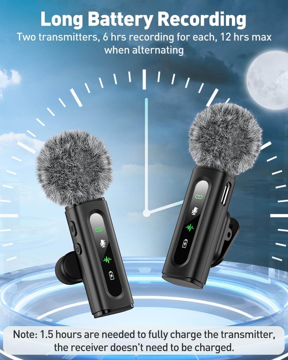 USB C Lavalier Microphone Wireless Mini Mic for Type-C Android Phone/Tablet/P…