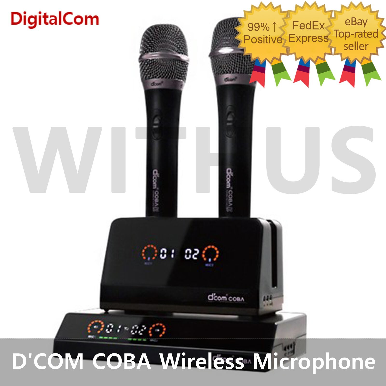 D’COM COBA Smart Control Wireless Karaoke Microphone System Dcom Mic