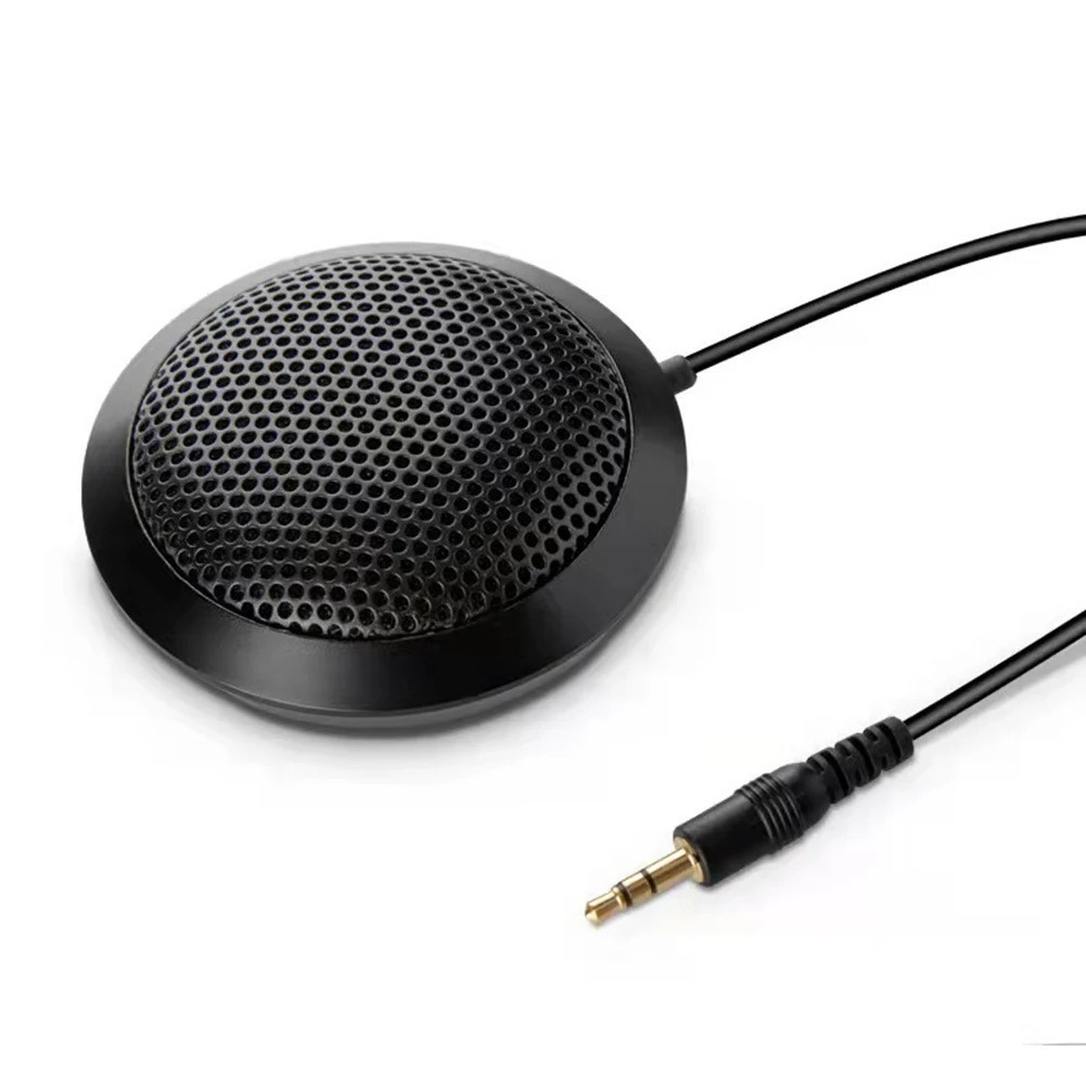 USB/3.5mm Conference Microphone Plug&Play 360° Omnidirectional Condenser Mic