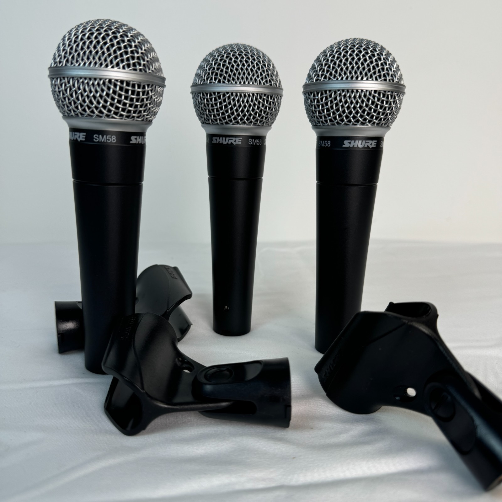Shure SM58 Dynamic Handheld Vocal Microphone Lot Of 3 Free Shipping