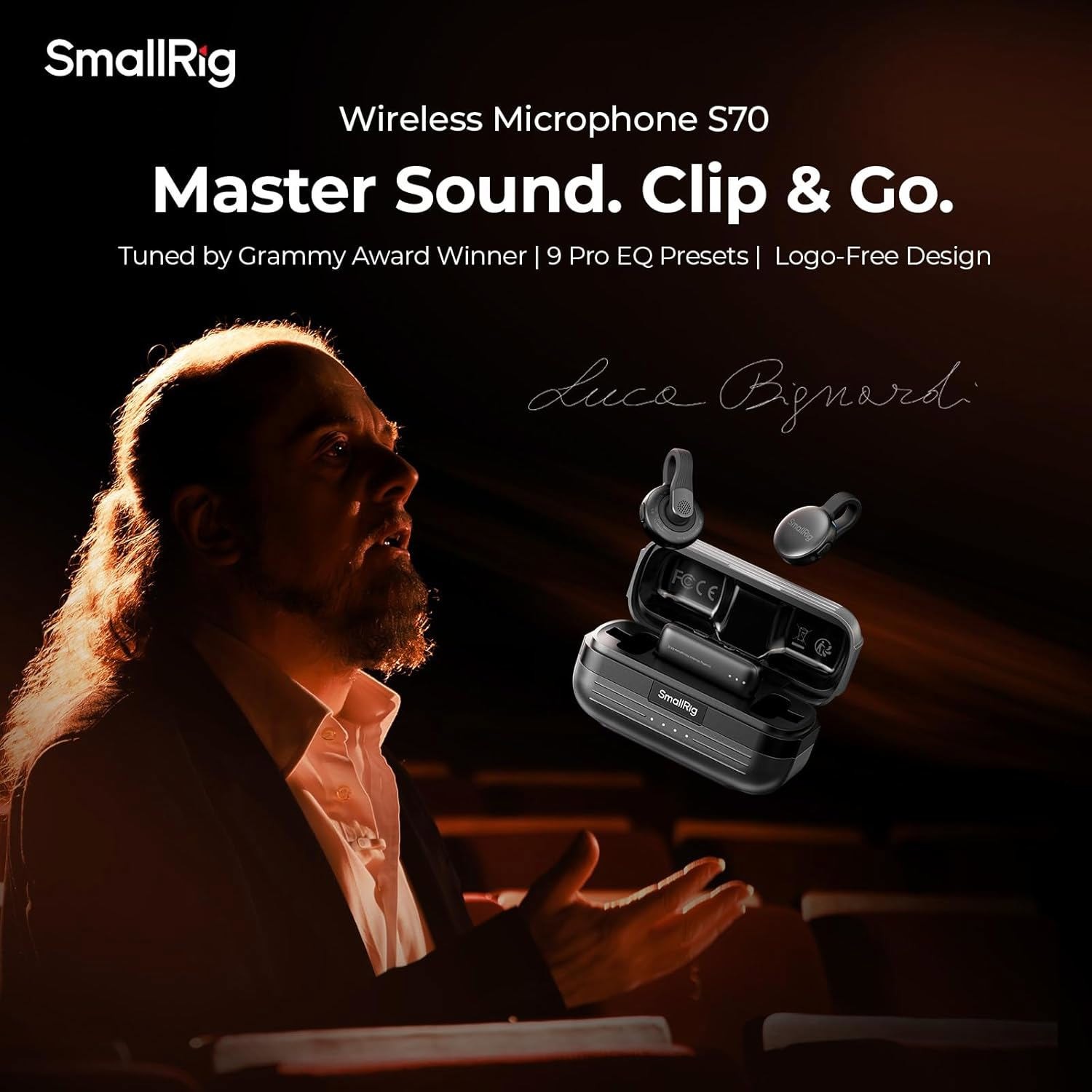 SmallRig Wireless Microphone USB-C Compact Wireless Microphone for Android Phone