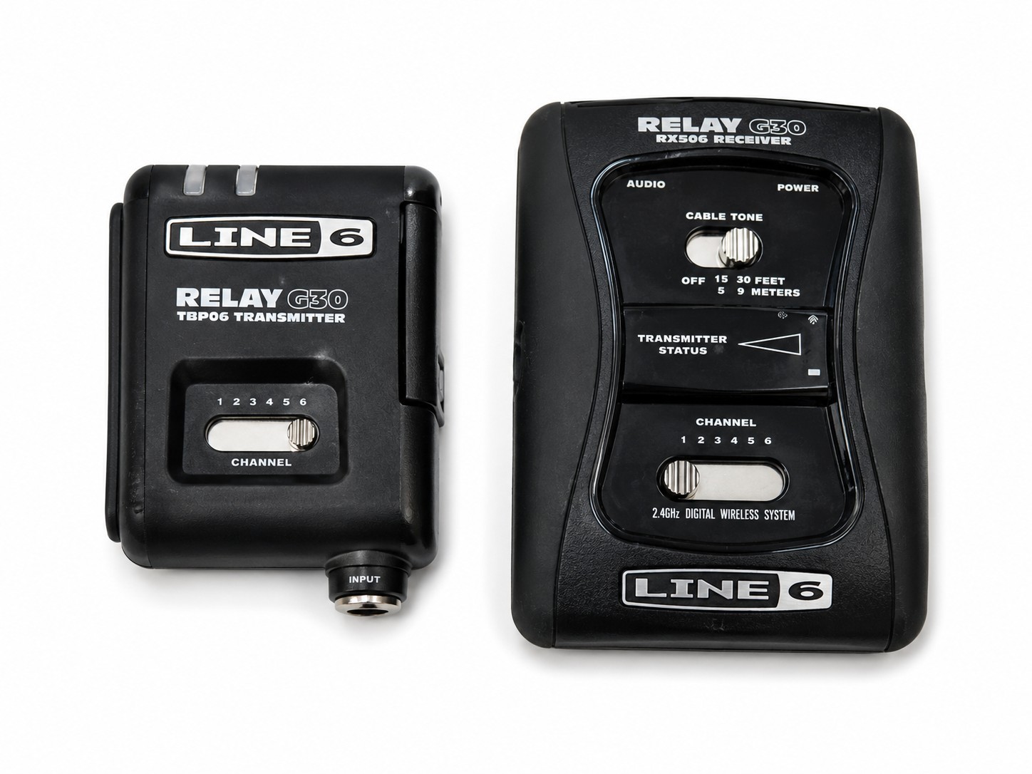 Line 6 Relay G30 2.4GHz Wireless Guitar System TBP06 Transmitter RX506 Receiver