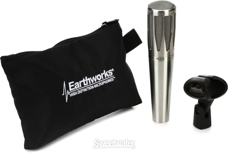 Earthworks SR314 Cardioid Condenser Handheld Vocal Microphone – Stainless Steel