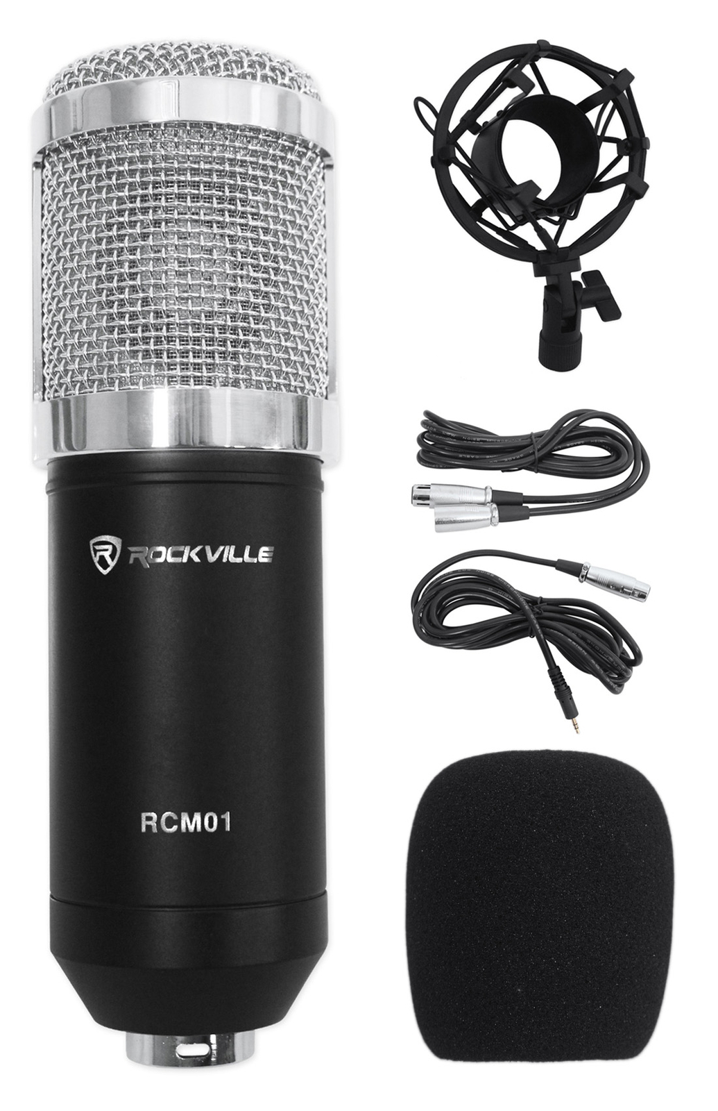 Rockville RCM01 Video Conference Live Stream Recording Microphone Zoom Mic
